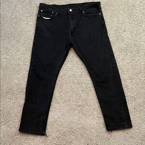 Levi's Men's Jet Black Straight Jeans